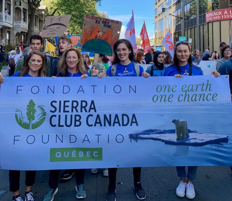 Sierra Club Canada marching. Membership Sales Representative Job.