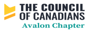 The Avalon Chapter of the Council of Canadians Logo. Page: Legal Challenge Bay du Nord.